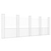 vidaXL Gabbione a U con 5 Pali in Ferro 500x20x200 cm