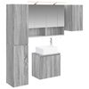 vidaXL Set di Armadi da Bagno 5 pcs Sonoma grigio 50 x 14,5 x 70 cm