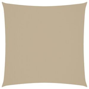 vidaXL Parasole a Vela in Tela Oxford Quadrato 3,6x3,6 m Beige