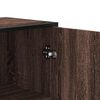 vidaXL Credenza Rovere Marrone 35,5x35x139cm Legno Multistrato Metallo