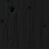 vidaXL Giroletto Nero in Legno Massello 90x200 cm