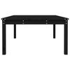 vidaXL Tavolo da Giardino Nero 121x82,5x45 cm Legno Massello di Pino