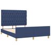vidaXL Giroletto senza Materasso Blu 140x190 cm in Tessuto