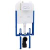 vidaXL Telaio del Cistern Bianco 50 x 8 x 131 cm Acciaio