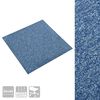 vidaXL Tappeto 20 pcs Blu 50 x 50 cm 100% Polipropilene