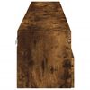 vidaXL Mobili TV Parete 2pz Rovere Fumo 100x30x30 cm Legno Multistrato