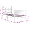 vidaXL Giroletto con Testiera Single in Legno Massello