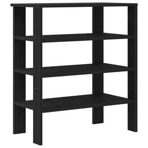 vidaXL Scarpiera Nera 61x32x70 cm in Truciolato