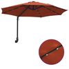 vidaXL Ombrello da giardino Terracotta 248 x 248 x 148 cm