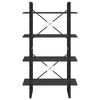 vidaXL Libreria a 4 Ripiani Grigia 80x30x140 cm in Legno Multistrato