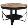vidaXL Tavolino da Salotto &Oslash;68x43cm in Legno di Mango Grezzo