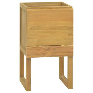 vidaXL Mobile da Bagno 41x40x75 cm in Legno Massello di Teak