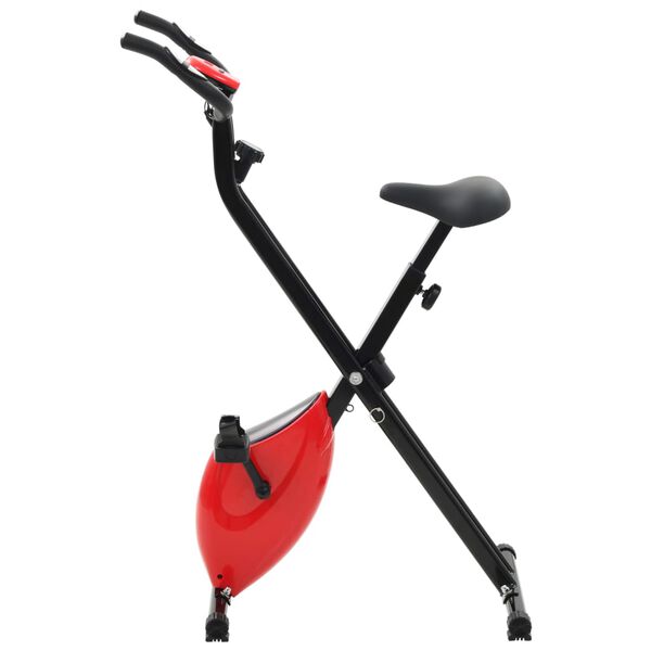 vidaXL Cyclette Magnetica X-Bike con Misurazione del Polso Nero Rosso