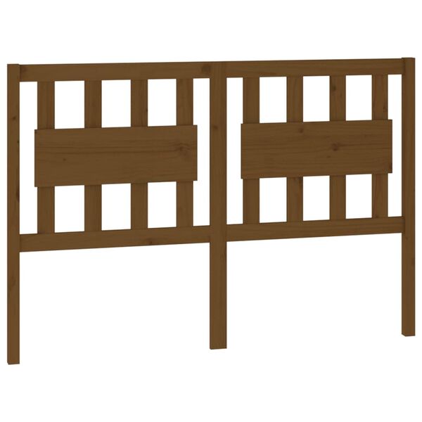 vidaXL Testiera per Letto ambra 125,5x4x100 cm Legno Massello di Pino