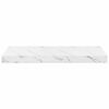 vidaXL Scaffale da parete 2 pcs Marmo Bianco 60 x 23,5 x 4 cm