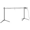 vidaXL Griglia Automatica con Motore Acciaio Inox 150x46,5x82,5cm