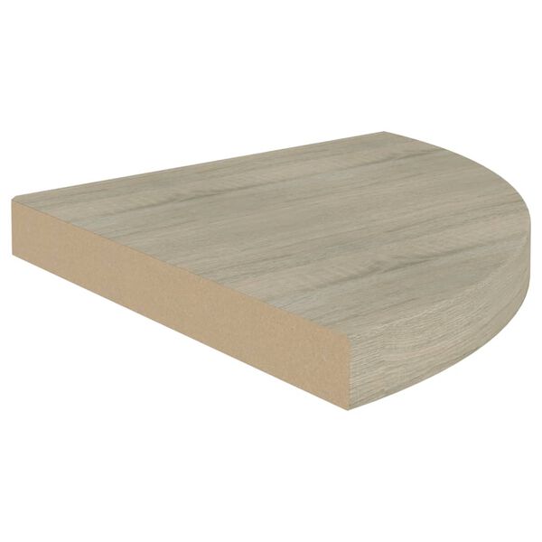 vidaXL Scaffale Angolare a Parete Rovere 35x35x3,8 cm in MDF