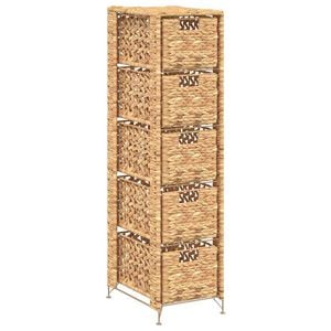 vidaXL Armadietto Portaoggetti 5 Cesti 25,5x37x100 cm Giacinto d'Acqua