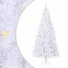vidaXL Albero di Natale artificiale Bianco 240 cm PVC e Acciaio