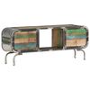 vidaXL Mobile TV Multicolore 110x30x42 cm Legno Massello di Recupero