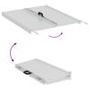 vidaXL Rampa per sedia a rotelle 270 kg Argento 92 x 73 x 5 cm
