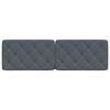 vidaXL Cuscino Testiera Grigio Scuro 160 cm in Velluto