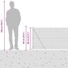 vidaXL Palo della recinzione Grigio 10 x 0,8 m (maglia 13 mm)