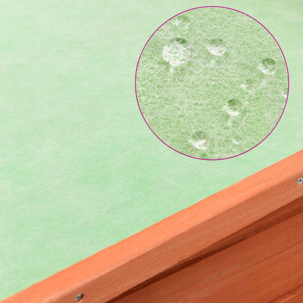 Conigliera In Legno Massello Di Abete 140x63x120 Cm | A 2 Piani | Con Vassoio Estraibile - Foto 4