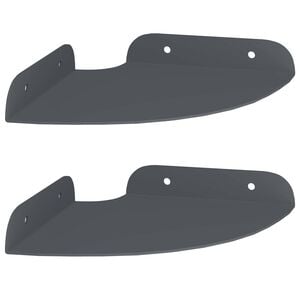 vidaXL Mensola sospesa con lo scaffale 2 pcs Antracite 15 x 15 x 2 cm