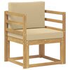 vidaXL 2 Pezzo Set di divani da esterno Poliestere Bianco e Beige