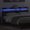 vidaXL Testata contenitore Rovere fumo 180 cm Legno multistrato
