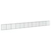 vidaXL Cesto Gabbione con Copertura 1200x50x100 cm in Ferro Zincato