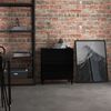 vidaXL Credenza Nero Lucido 60x35x69 cm in Legno Multistrato