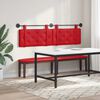 vidaXL Testata appesa Rosso 170 x 55 x 5 cm Pelle Sintetica