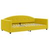 vidaXL Divano Letto con Materasso Giallo 100x200 cm in Velluto
