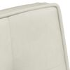 vidaXL Poltrona Relax 64x74x84 cm Crema in Velluto
