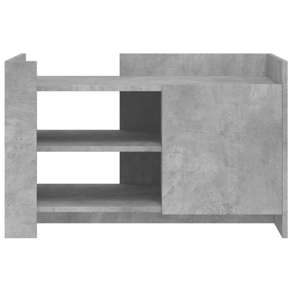 vidaXL Tavolino Salotto Grigio Cemento 80x50x50 cm Legno Multistrato