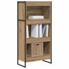 vidaXL Armadio per Libri Rovere Artigianale 80 x 30 x 155 cm