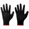 vidaXL Guanti da Lavoro 24 pz Nero 7 / S Poliestere