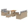 vidaXL Set Divano da Giardino 8 pz 7-Numero di posti