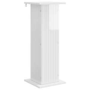 vidaXL Supporto per piante Bianco Lucido 30,5 x 30 x 80,5 cm