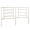 vidaXL Testiera per Letto Bianca 156x4x100cm in Legno Massello di Pino