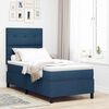 vidaXL Letto a molle con materasso Blu 100 x 200 cm Tessuto