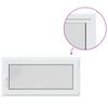 vidaXL Colore interno della finestra del seminterrato Bianco RISOR