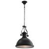 vidaXL Lampada da Soffitto Nera Rotonda E27
