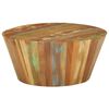 vidaXL Tavolino da Salotto &Oslash;65x31 cm in Legno Massello di Recupero