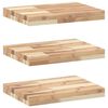 vidaXL Mensole da Parete 3 pz 40x30x4 cm Legno Acacia Non Trattato