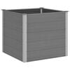 vidaXL Letto Rialzato da Giardino in WPC 100x100x91 cm Grigio