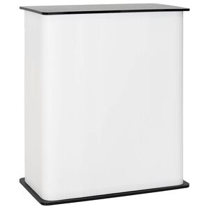 vidaXL Bancone per fiera Nero e Bianco 80 x 40 x 93 cm