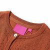 Cardigan da Bambina Lavorato a Mano Cognac 92